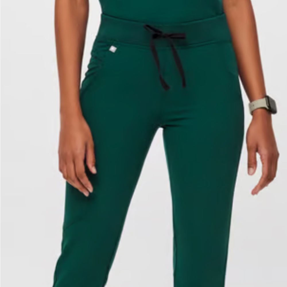 Figs Yola Skinny Scrub Pants - Forest Green